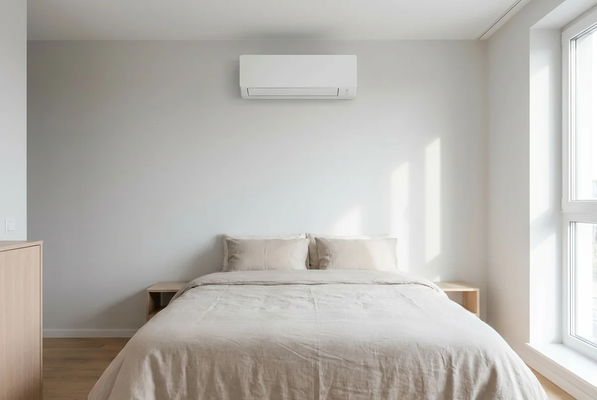 Wandgerät im Schlafzimmer